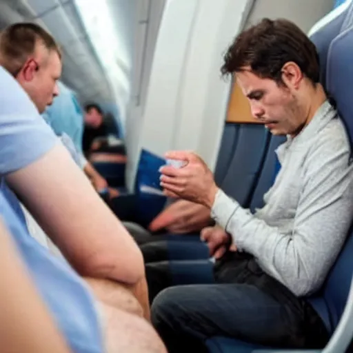 Prompt: man urinates on fellow passenger for not being allowed to smoke