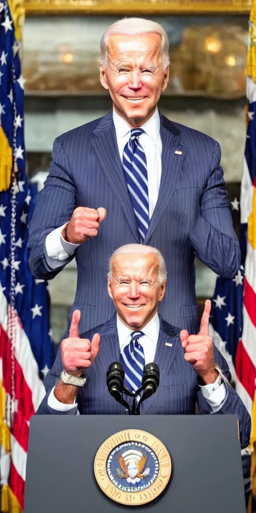 Image similar to muscular Joe biden