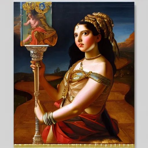 Baroque Painting Of Ishtar, A Goddess 