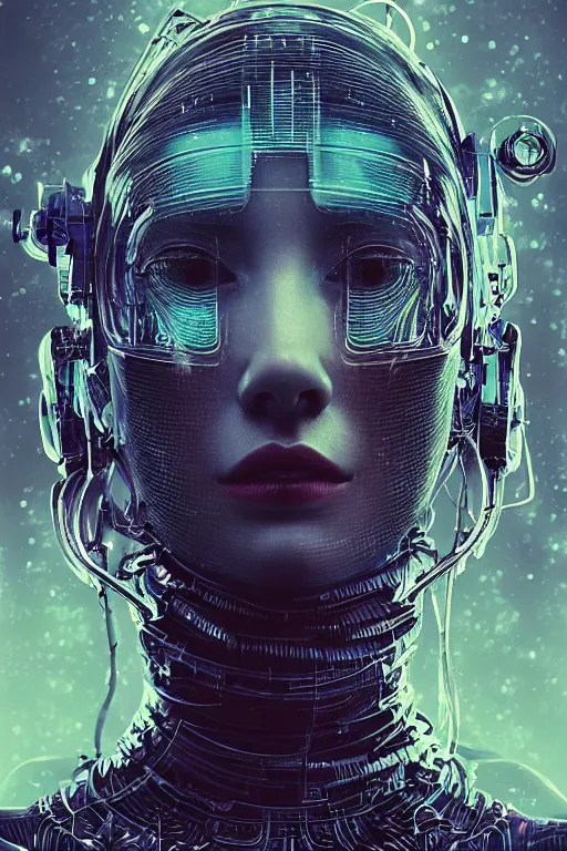 Image similar to hyperrealistic portrait of a woman monster astronaut, full body portrait, well lit, intricate abstract. cyberpunk, intricate artwork, by Tooth Wu, wlop, beeple. octane render,in the style of Jin Kagetsu, James Jean and wlop, highly detailed, sharp focus, intricate concept art, digital painting, ambient lighting, 4k, artstation