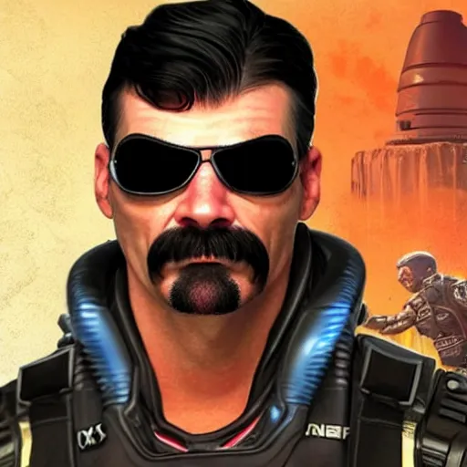 Prompt: dr disrespect as an apex legends character