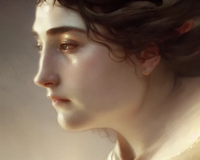 Image similar to photography of camille claudel, deep focus, d & d, fantasy, intricate, elegant, highly detailed, digital painting, artstation, concept art, matte, sharp focus, illustration, hearthstone, art by artgerm and greg rutkowski and alphonse mucha