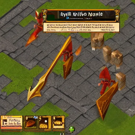 Image similar to perfect mythril waraxe able to kill dragon