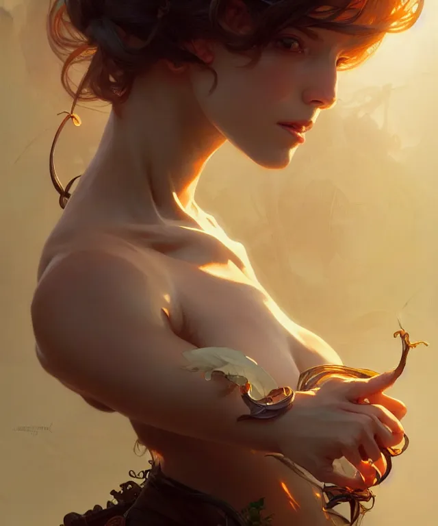 Image similar to anima, elegant, highly detailed, digital painting, artstation, concept art, smooth, sharp focus, illustration, art by artgerm and greg rutkowski and alphonse mucha