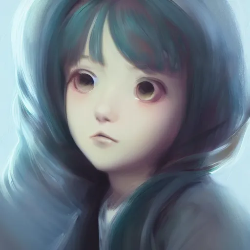 Image similar to beautiful huggy-wuggy from poppy-playtime the video game, digital painting by Hiyao Miyazaki, Studio Ghibli, Yanjun Cheng, portrait, cinematic lighting, highly detailed, concept art, Atmosphere, illustration, smooth, sharp focus, editor's pickup, trending on artstation, trending on deviantart