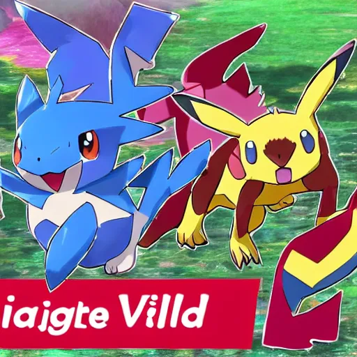 Prompt: new and wild Pokémon in the style of Pokémon  Scarlet and Violet 4k ultra high quality