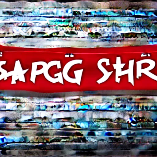 Image similar to a banner with the words ( ( ( art. shiggl. es ) ) ) in red impact font