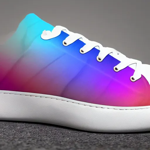 Image similar to Unicorn sneakers designed by Tinker Hatfield, digital art