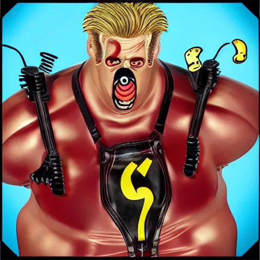 Prompt: duke nukem as a balloon creature