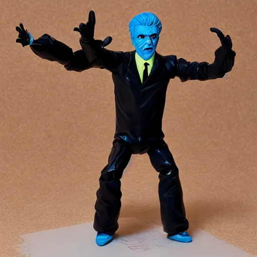 Image similar to francis bacon stop motion vinyl action figure, plastic, toy, butcher billy style