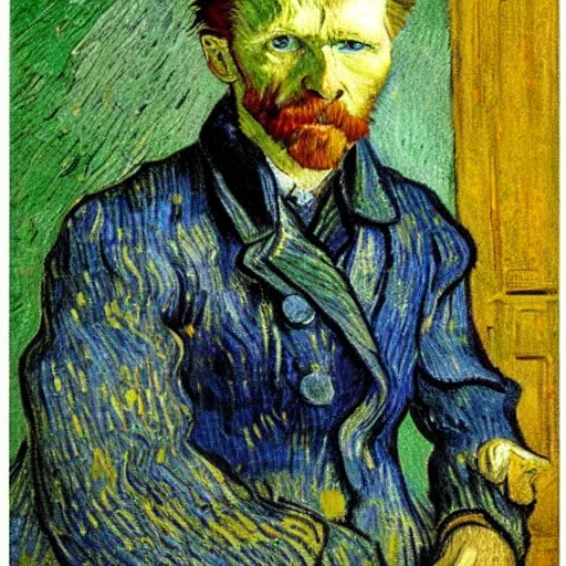 Prompt: Realistic photo of Van Gogh