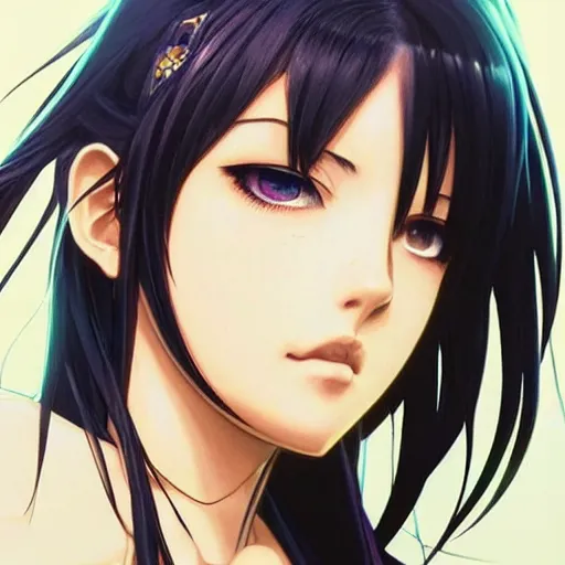 Prompt: highly detailed vfx portrait of tifa lockhart by eiichiro oda, makoto shinkai, alphonse mucha, sharp focus, art by artgerm and greg rutkowski!, backlit, harsh overhead sunlight, blue eyes!!, aquiline nose!!, stanley kybric, kaoru mori, hyper detailed, smooth pixiv, fanbox