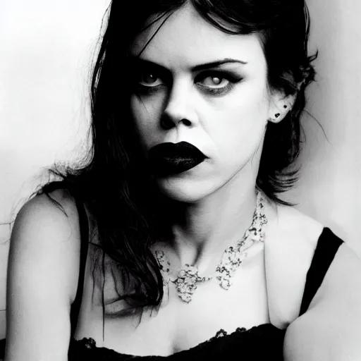 Image similar to beautiful fairuza balk in a film noir, 8 k,