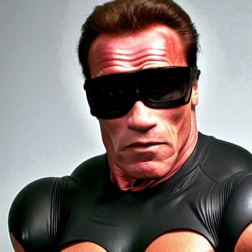 Image similar to arnold schwarzenegger as black egg