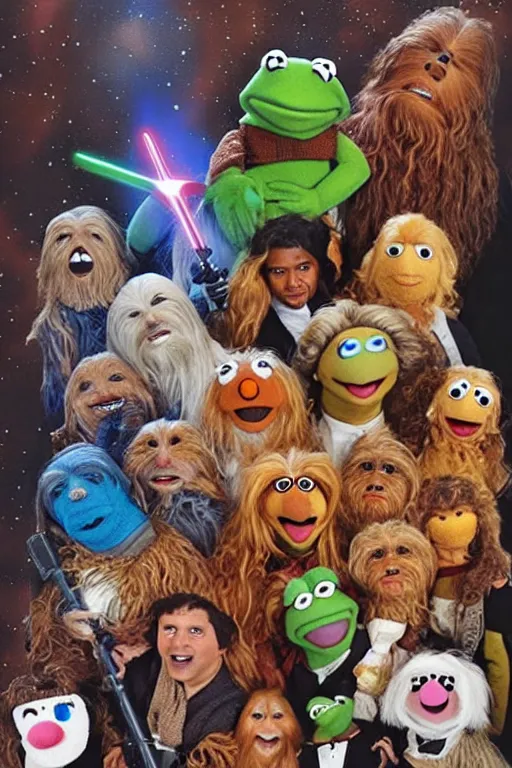 Image similar to Muppet Star Wars