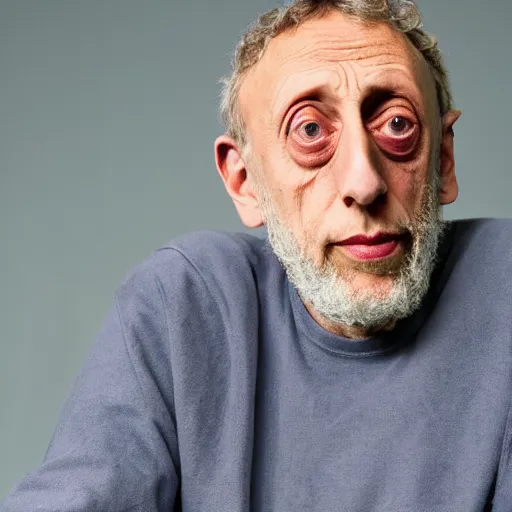 Prompt: Michael Rosen looking extremely sad