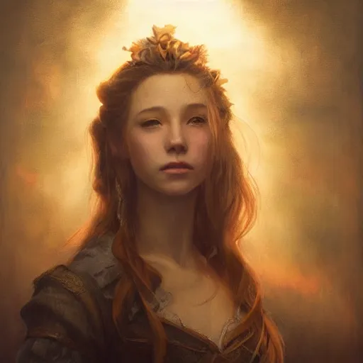 Image similar to elegant aerith gainsborough portrait, atmospheric lighting, painted, menacing, intricate, volumetric lighting, beautiful, rich deep colours masterpiece, golden hour, golden ratio, sharp focus, ultra detailed, by leesha hannigan, ross tran, thierry doizon, kai carpenter, ignacio fernandez rios