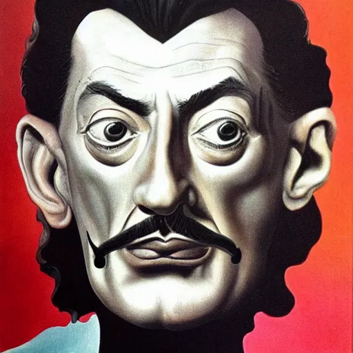 Image similar to Salvador Dalí portrait by Salvador Dalí, Surrealism, Atomic, Portlligat
