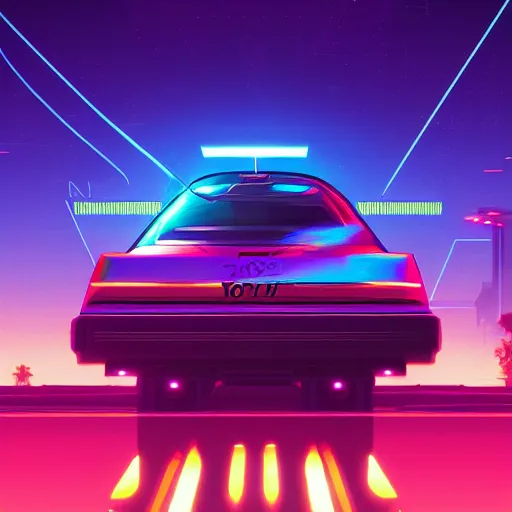 yota, synthwave, retrowave, digital art, artstation | Stable Diffusion ...