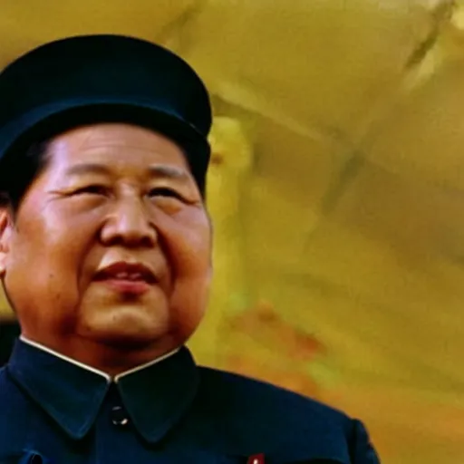 Image similar to A still of Mao Zedong in Star Trek