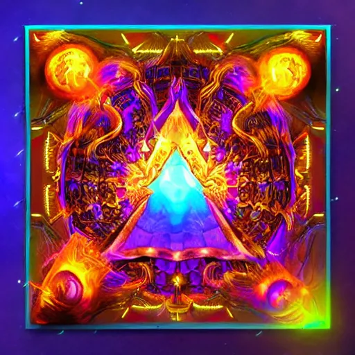 Image similar to skill magic deepdream radiating a glowing aura stuff loot legends stylized digital illustration video game icon artstation