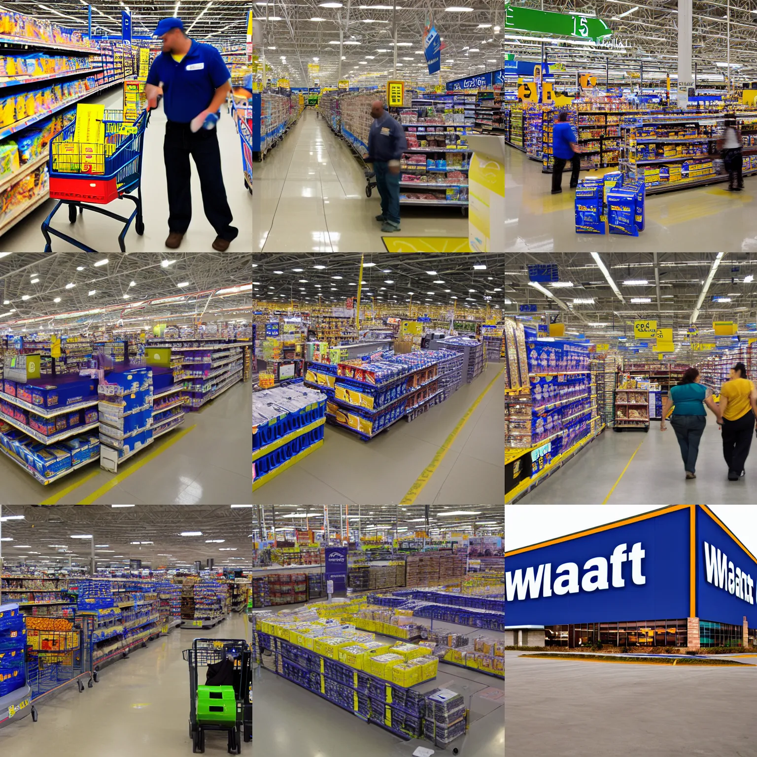 Prompt: walmart night shift