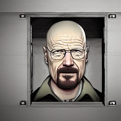 Image similar to Walter white hiding in a sewer, dark, unlit, photorealistic