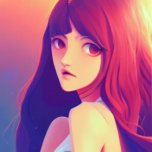 Image similar to Phoebe Tonkin, sunny day background, intricate, highly detailed, digital painting, artstation, official media, anime key visual, concept art, rich vivid colors, ambient lighting, sharp focus, illustration, art by Artgerm, Makoto Shinkai, Ilya Kuvshinov, Lois Van Baarle, and Rossdraws