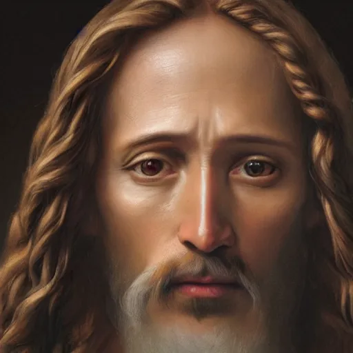 Image similar to uhd real 8 k photo of jesus showing his middle finger, digital art, portrait, portrait concept art, special effects, finely detailed, studio lighting, correct details, correct face, accurate middle finger