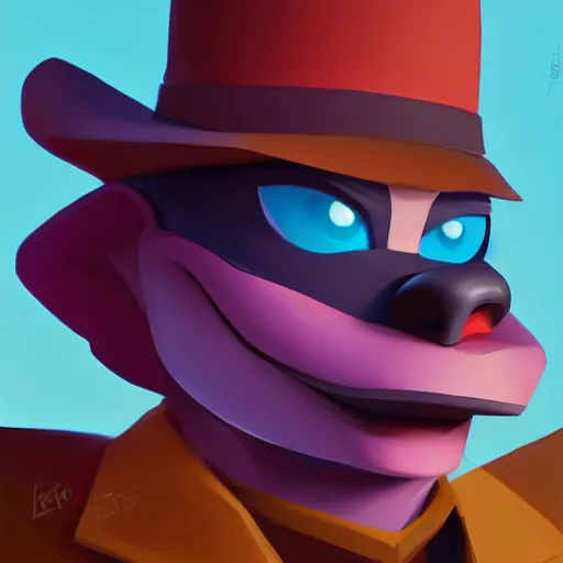 Image similar to face icon stylized minimalist darkwing duck, loftis, cory behance hd by jesper ejsing, by rhads, makoto shinkai and lois van baarle, ilya kuvshinov, rossdraws global illumination