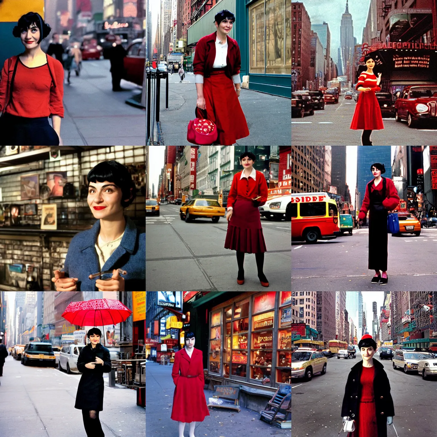 amelie poulain in new york, Stable Diffusion