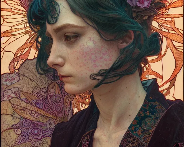 Image similar to photography of hope gangloff, deep focus, d & d, fantasy, intricate, elegant, highly detailed, digital painting, artstation, concept art, matte, sharp focus, illustration, hearthstone, art by artgerm and greg rutkowski and alphonse mucha