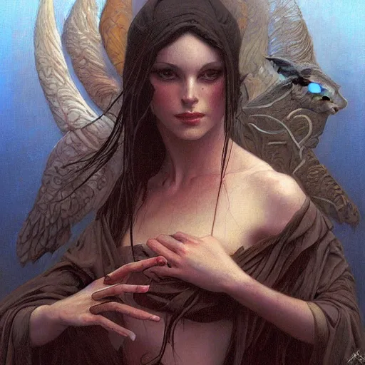 Prompt: an amazing masterpiece of art by gerald brom 🐐 🔥 mercy