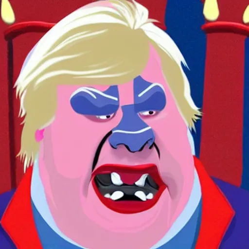 Image similar to Boris Johnson as a disney villain