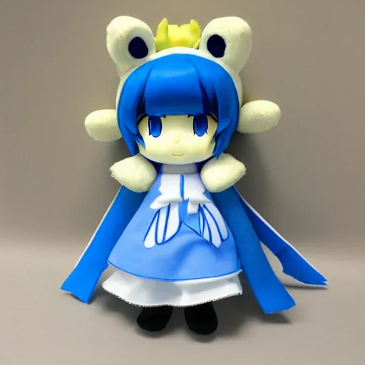 Image similar to cirno plush fumo, photo