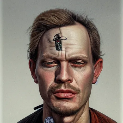 Image similar to portrait of Erik Svensson, very detailed painting by Glenn Fabry, by Joao Ruas