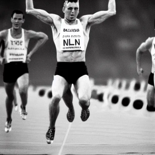 Prompt: Bruce Nolan winning the Olympics