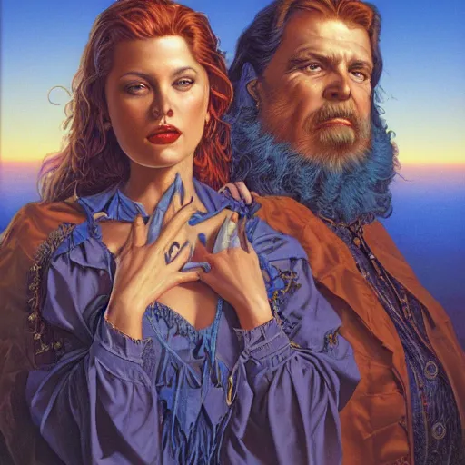 Prompt: John Stephens and Greg Hildebrandt