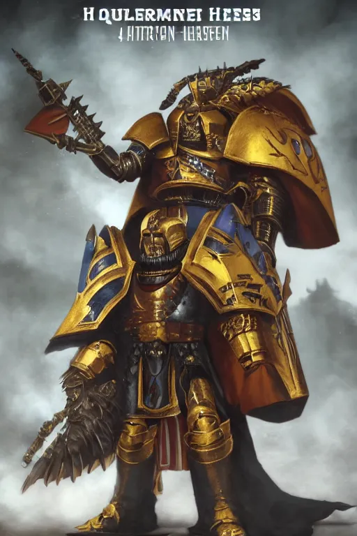 Image similar to queen portrait heros warhammer 4 0 k horus heresy fanart - the primarchs emperor by johannes helgeson animated with vfx concept artist & illustrator global illumination ray tracing hdr fanart arstation zbrush central hardmesh 8 k octane renderer comics stylized