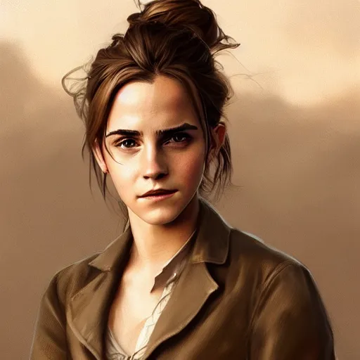 Image similar to portrait of emma watson,digital art,photorealistoc,art by greg rutkowski,hyperdetailed,western comic style,comic,comic style,sharp lineart,professional lighting,deviantart,artstation,trevor henderson,rossdtaws,cinematic,dramatic