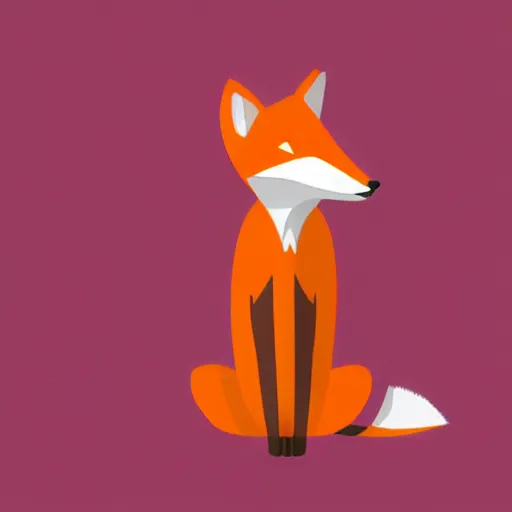 Prompt: a fox pointing to a blank presentation by dean macadam and james gilleard, digital art