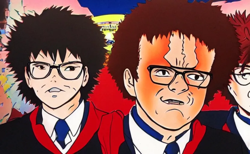 Image similar to Dr. Steve Brule in Neon Genesis Evangelion