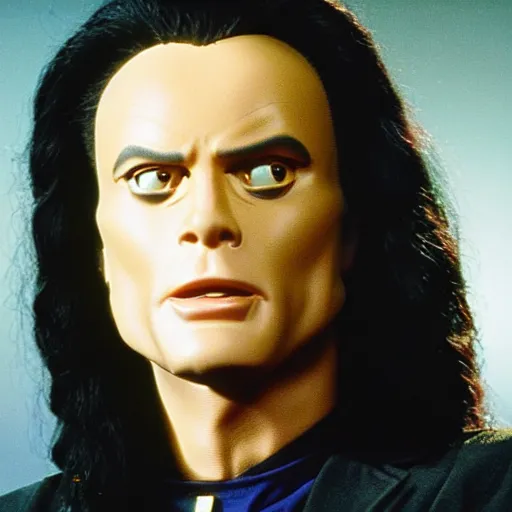 Image similar to tommy wiseau as a character in Star Trek the next generation