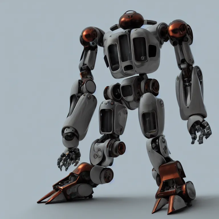 Image similar to mekaversa mecha robot pfp octanerender photoreal nft