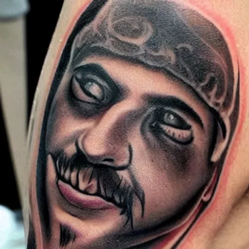 Image similar to best face tattoo for desmond