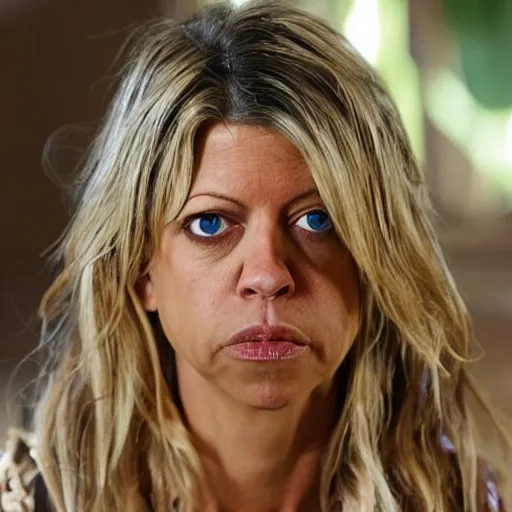 Image similar to kaitlin olson as an ostritch