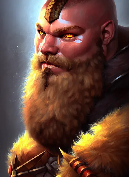 Image similar to a portrait of meoguard human male barbarian!!, fantasy, dungeons and dragons, an ultrafine detailed painting, detailed painting, boris valejo.