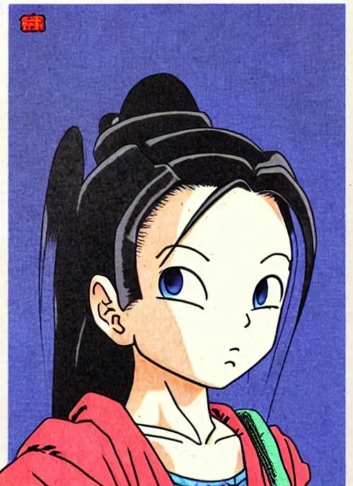 Image similar to a portrait of a pretty young lady by akira toriyama