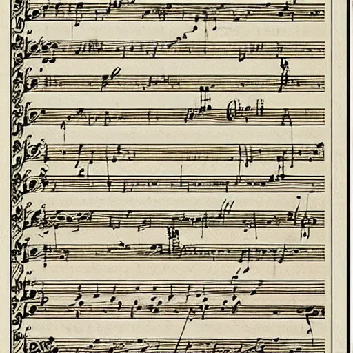 Prompt: a piece of sheet music, composed in the style of bach.