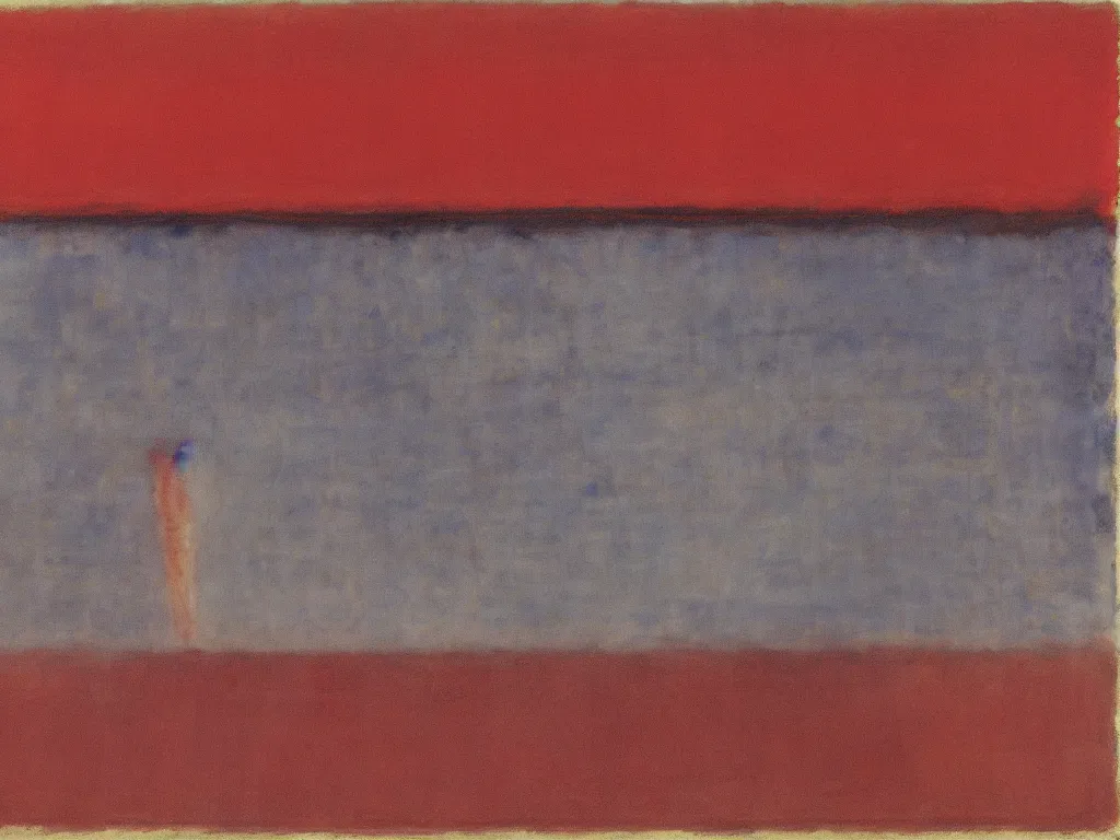 Image similar to moses separating the red sea. mark rothko